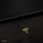 MA-049 - Gold Plated American Diamond Evil Eye Mangalsutra