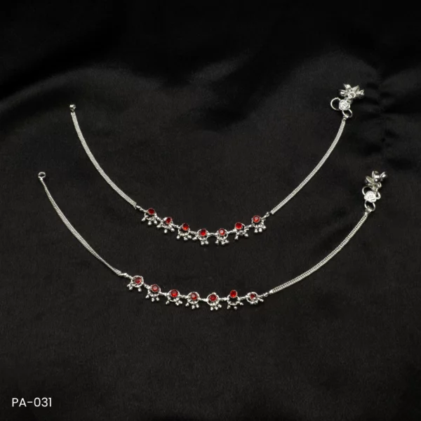 PA-031 - Silver Plated Anklets