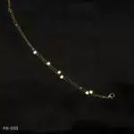 PA-033 - Minimalist Single Leg Gold Plated Anklets