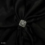 RI-206 - Delicate Floral Patterned Adjustable American Diamond Finger Ring