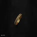 BA-070 - Gold Plated American Diamond Bangle