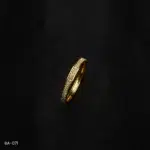 BA-071 - Gold Plated American Diamond Bangle