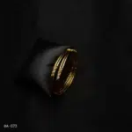 BA-073 - Gold Plated American Diamond 2 Pcs Set Bangles