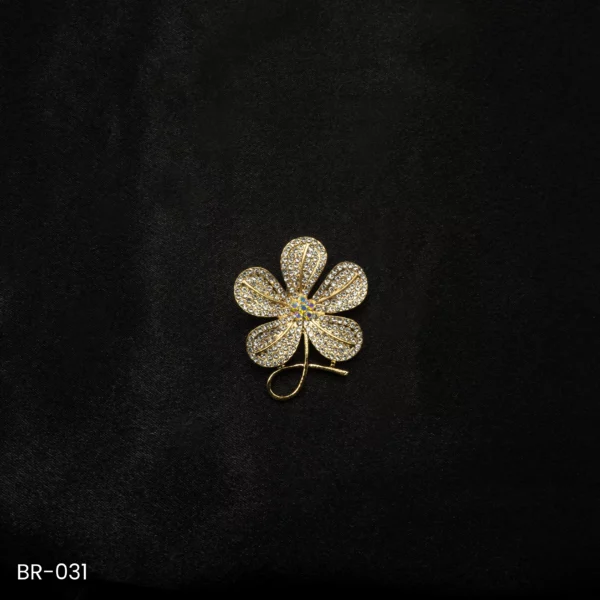 BR-031 - Modern Contemporary Saree Pin Fashion Brooch