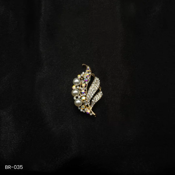 BR-035 - Modern Contemporary Saree Pin Fashion Brooch