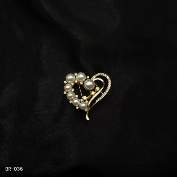 BR-036 - Modern Contemporary Saree Pin Fashion Brooch