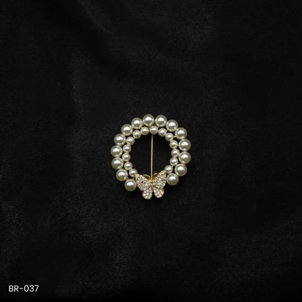 BR-037 - Modern Contemporary Saree Pin Fashion Brooch