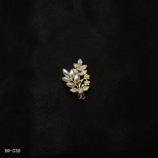 BR-038 - Modern Contemporary Saree Pin Fashion Brooch