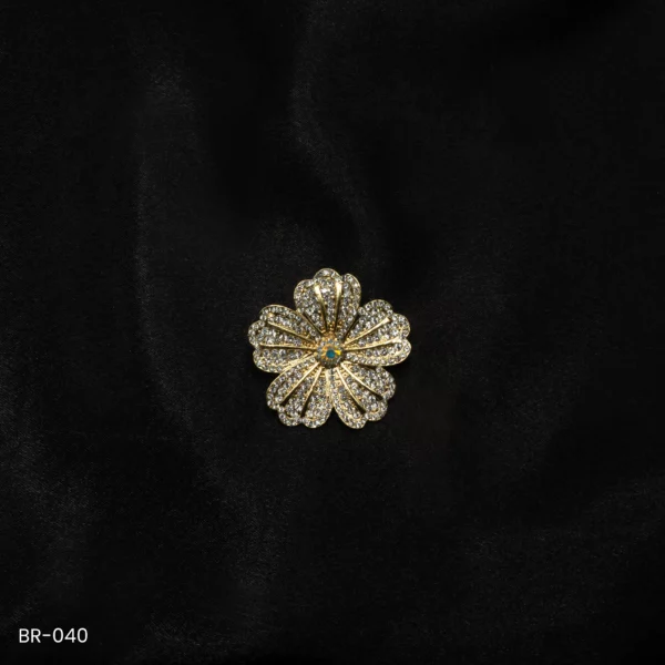 BR-040 - Modern Contemporary Saree Pin Fashion Brooch