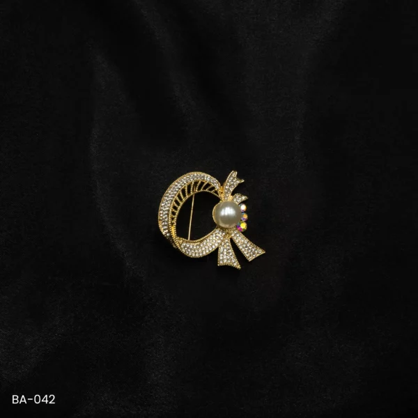 BR-042 - Modern Contemporary Saree Pin Fashion Brooch