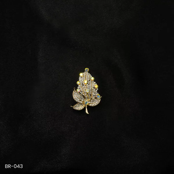 BR-043 - Modern Contemporary Saree Pin Fashion Brooch