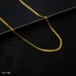 CH-140 - Gold Plated Unisex Simple Milan Chain Necklace