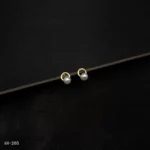 ER-265 - Elegant Minimalist Pearl-Infused Gold Plated Stud Earrings