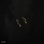 ER-281 - Modern Glamour Rose Gold Plated Contemporary Earrings with American Diamonds