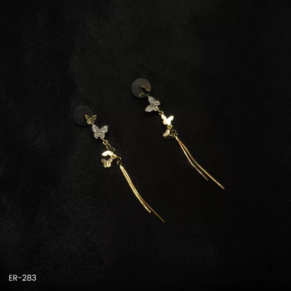 ER-283 - Nature’s Wings Butterfly-Inspired Statement Fashion Earrings