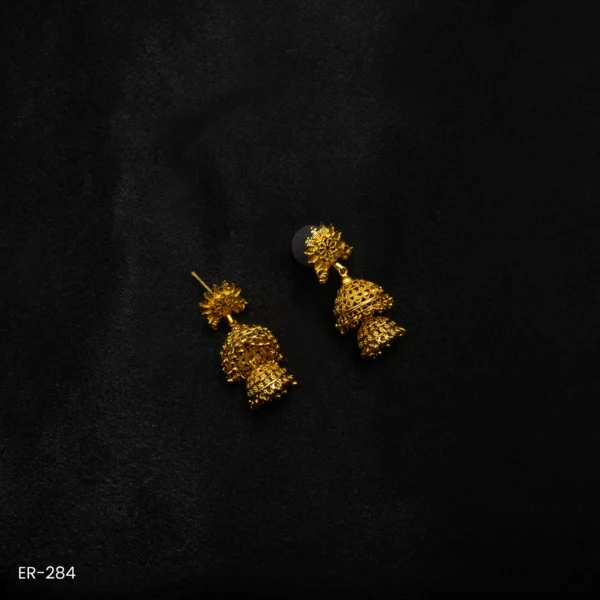 ER-284 - Radiant Heritage Gold Plated Traditional Earrings