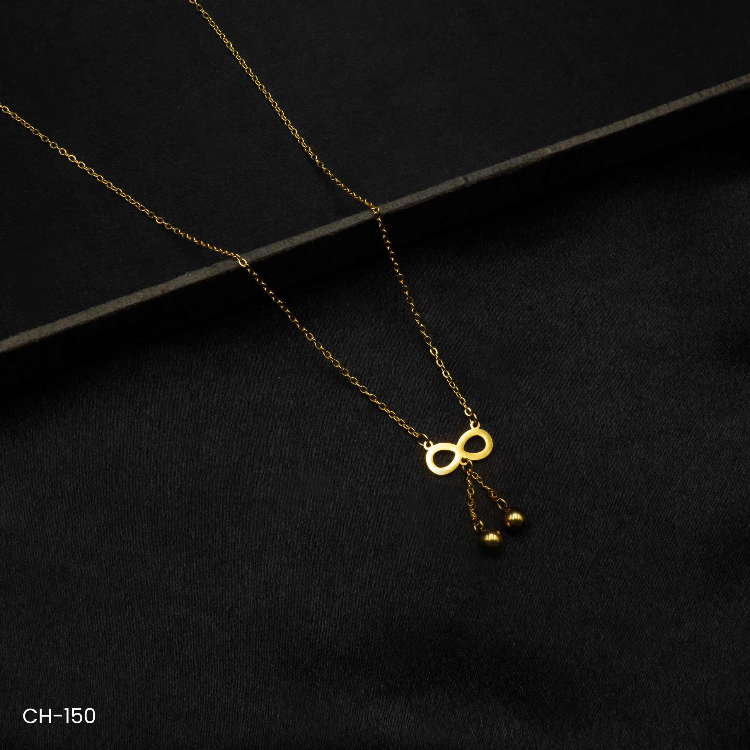 CH-150 - Forever Connected Stylish Gold Plated Infinity Pendant Necklace for Everyday Glam CH-150 - Forever Connected Stylish Gold Plated Infinity Pendant Necklace for Everyday Glam