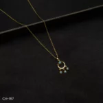 CH-167 - Celestial Charm Trendy Star-Studded American Diamond Necklace