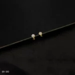 ER-310 - Dainty Gold Plated Sunflower American Diamond Stud Earrings