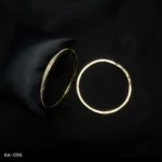 BA-096 - Minimalist Elegance Sleek Gold-Plated American Diamond 2 Pcs Set Bangles
