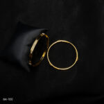 BA-100 - Sleek & Minimalist Design Gold Plated American Diamond 2 Pcs Set Bangles