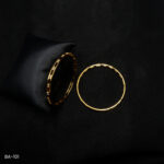 BA-101 - Subtle Elegance Gold Plated American Diamond 2 Pcs Set Bangles