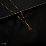 CH-195 - Elegant Gold Plated Traditional Tassel Chain Necklace