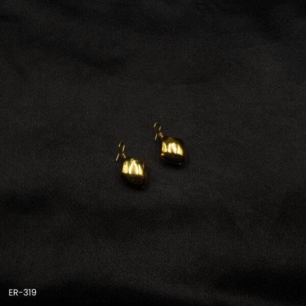 ER-319 - Gold Plated Traditional Newari Makasi Earrings