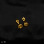 ER-453 - Traditional Gold Plated Jhumka Earrings for Weddings and Festivities