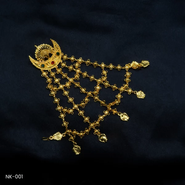 NK-001 - Gold Plated Nyapu Shikha - Traditional Newari Jewellery