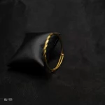 BL-121- Minimalist Elegance Classic Textured Gold Plated Bracelet