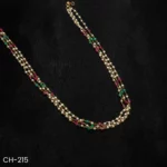 CH-215 - Vibrant & Stylish Multilayer Pearl and Multicolor Beads Necklace