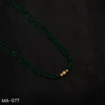 MA-077 - Ethnic & Elegant Green Hydropotey Mangalsutra