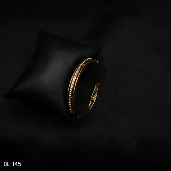 BL-145 - Twilight Trace Fine Stream American Diamond Spark Cuff Bracelet