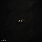 ER-473 - Everyday Glam Modern Square-Set American Diamond Huggie Hoop Earrings