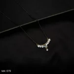 MA-079 - Gleaming Zircon Drop Pendant Mangalsutra