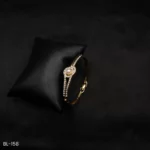 BL-158 - Trendy Yet Traditional Timeless Pearl Center American Diamond Bracelet