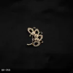 BR-058 - Modern Artistic Leaf Pattern Fashion Brooch