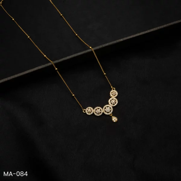 MA-084 - Modern Ethnic Stylish American Diamond Mangalsutra for Daily & Party Wear
