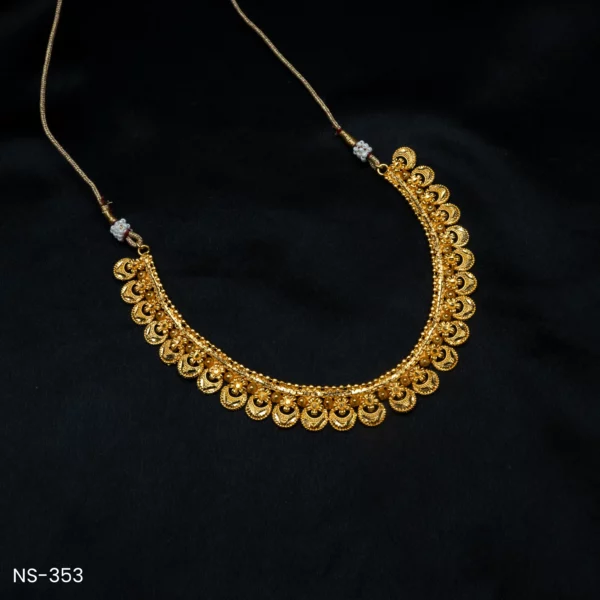NS-353 - Nepali Traditional Design Classic Gold Plated Necklace for Women
