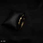 BL-184 - Elegant Daily Wear Minimal Gold Tone Adjustable Bracelet