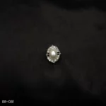BR-081- Vintage Inspired Oval Brooch – Statement Pearl Pin for Saree or Blazer