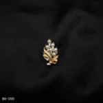 BR-090 - Pearl Bouquet Fashion Brooch Golden Glamour for Blazers & Sarees