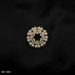 BR-096 - Zircon Ring Fashion Brooch – Radiant Pearl Saree Pin for Party & Formal Looks