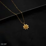 CH-297 - Elegant Lotus Design Pendant – Traditional Touch for Modern Looks