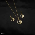 PS-271 - Dreamy & Elegant Starry American Diamond Sparkle Pendant Set