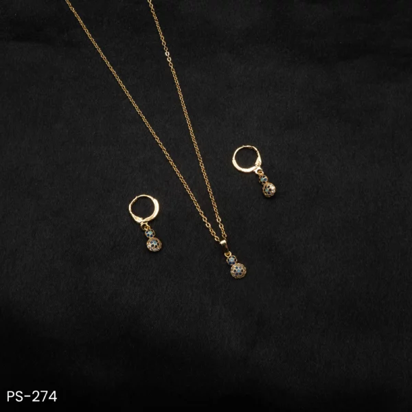 PS-274 - Starry Dot Modern Boho Feel Ball Pendant Set