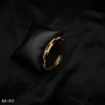 BA-103 - Gold Plated American Diamond Bangle