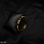 BA-104 - Gold Plated American Diamond Bangle