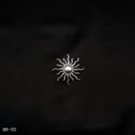 BR-113 - Radiant Sun-Inspired Fashion Brooch for Him & Her